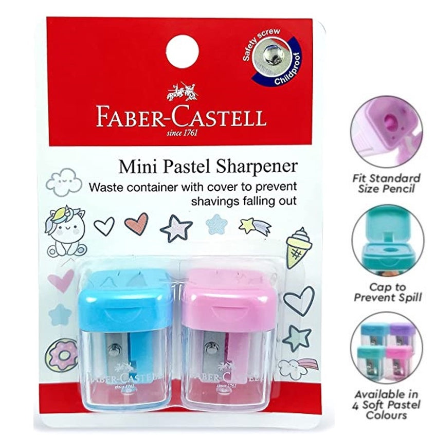 [Weststar TAS] Faber Mini Pastel Sharpener 2pcs/card