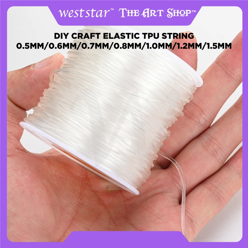 [Weststar] DIY Craft Elastic TPU String 0.5mm/0.6mm/0.7mm/0.8mm/1.0mm/1.2mm/1.5mm