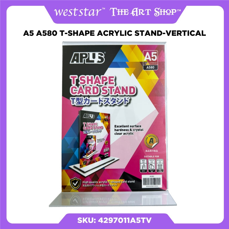[Weststar] A5 A580 T-Shape Acrylic Stand-Vertical