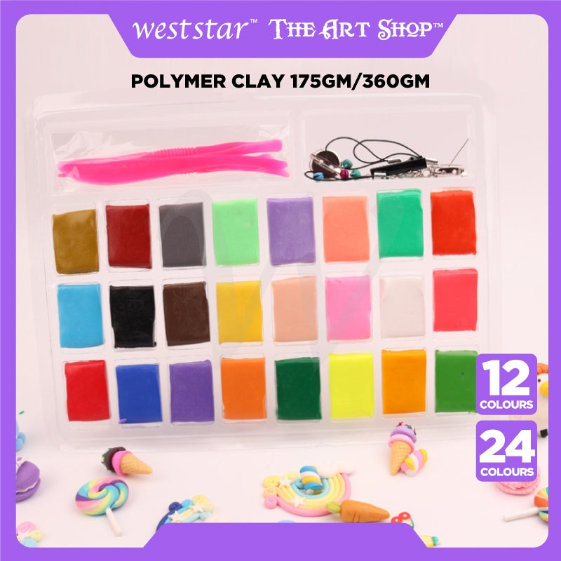 [Weststar TAS] Polymer Clay (175gm/360gm) / (12color/24color)