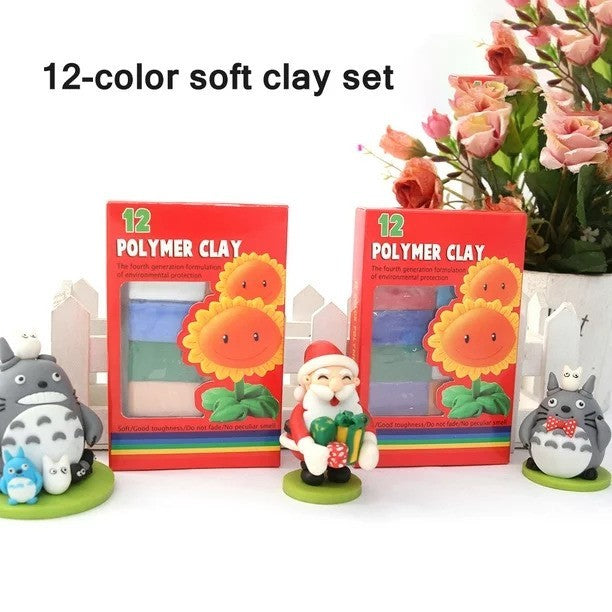 [Weststar TAS] PolymerClay 175g/12colour (Paper Box without Accessories)
