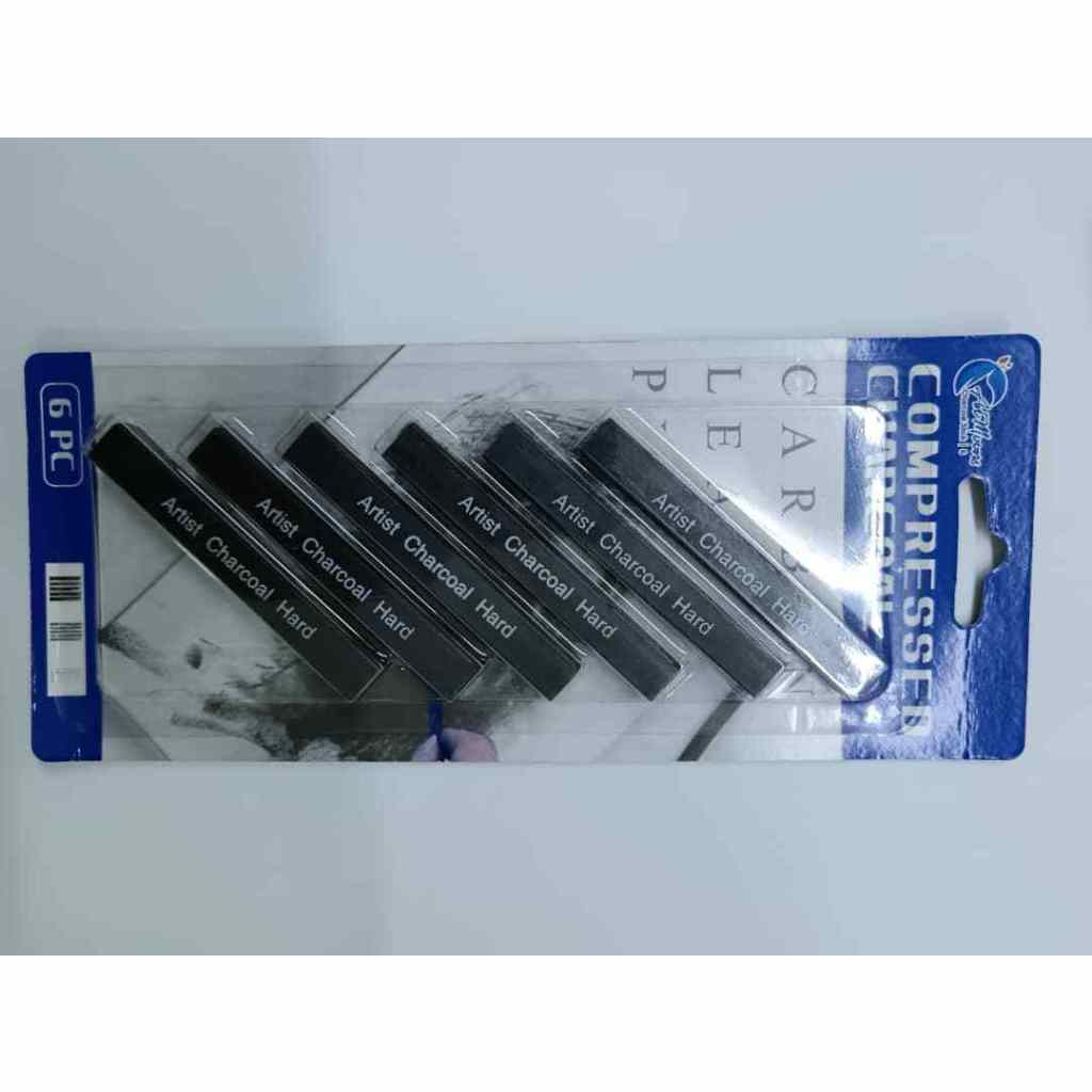 [WESTSTAR] Sketch Compressed Charcoal Sticks Square (Soft/Medium/Hard) Set For Artist Drawing