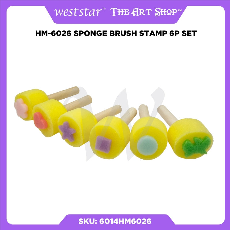 [Weststar TAS] HM-6026 Sponge Brush Stamp 6p Set