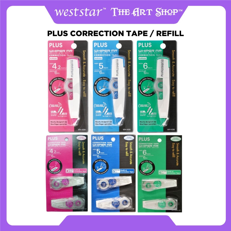 [Weststar TAS] Plus Correction Tape/ Plus Correction Tape Refill