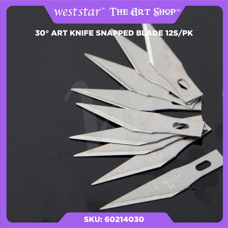 [Weststar TAS] 30° Art knife Snapped blade 12s/pk