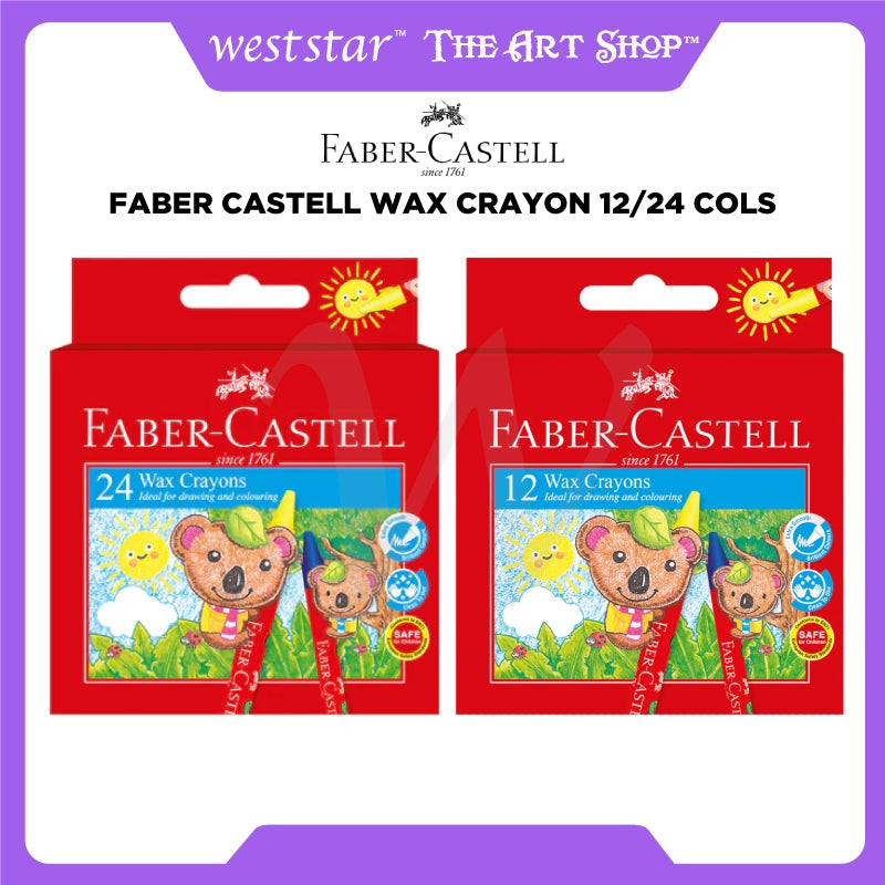 [Weststar TAS] Faber Castell Wax Crayon 12/24 Colours