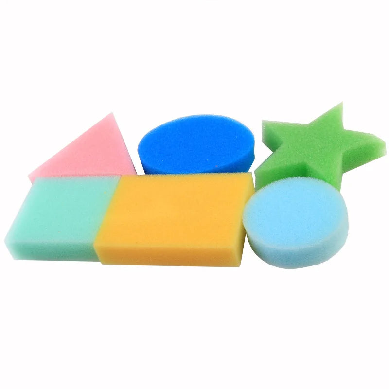 [Weststar TAS] HM114078 6p Mix Shape Sponge Without Handle