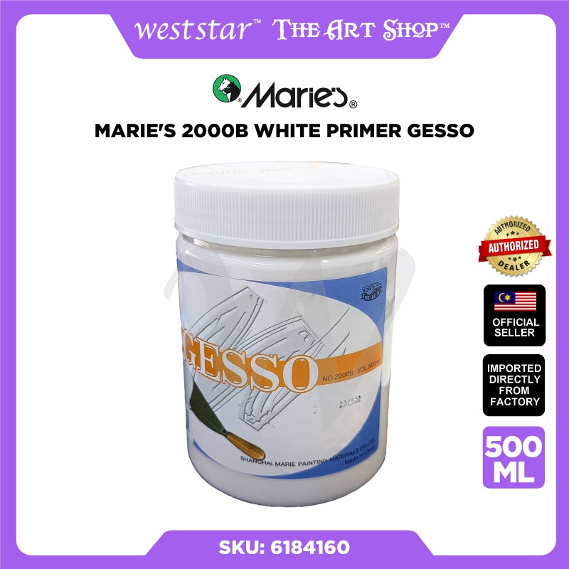 [Weststar] Marie's 2000B White Primer Gesso 500ml