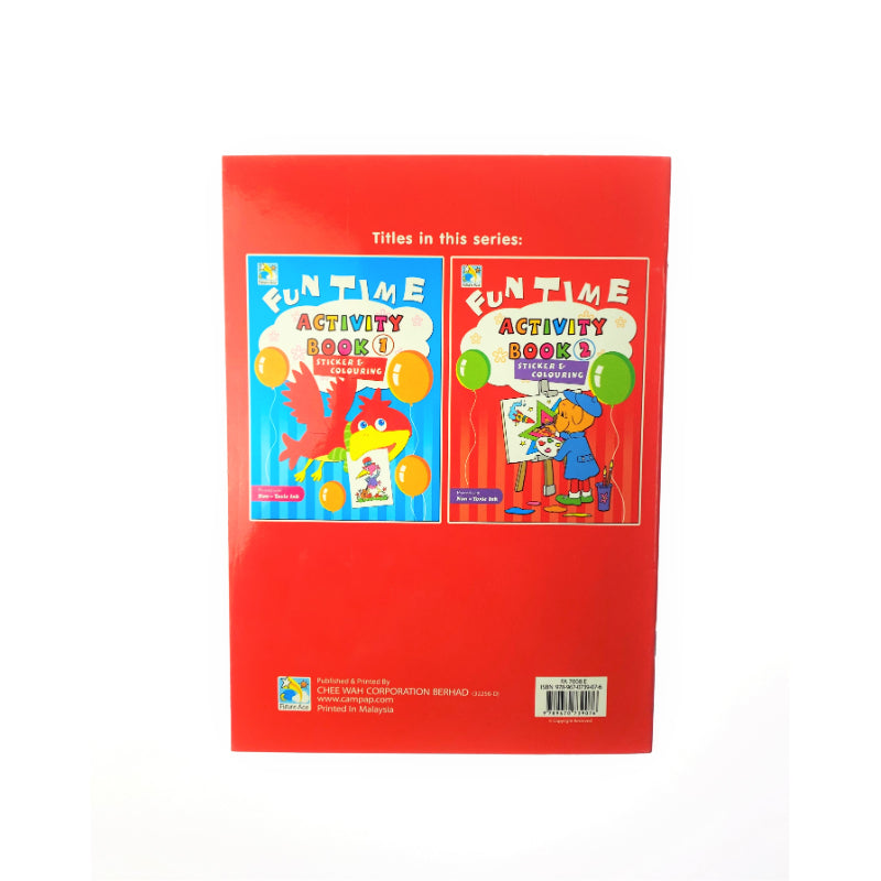 [WESTSTAR] Future Ace FA 7008E B5 Fun Time Activity Book for Kids 2 / Sticker Book / Buku Sticker Kanak-kanak