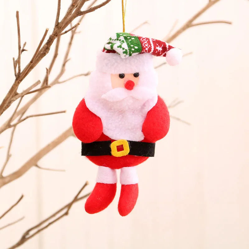 [Weststar TAS] ABL Christmas Tree Hanging Snowman Bear Santa Claus Ornaments/ Cute Xmas Cartoon Plush Doll Decorations