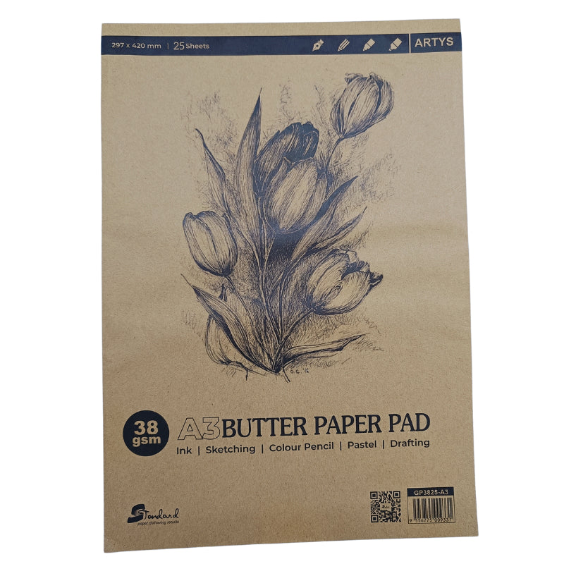 [Weststar TAS] Artys 25s 38g Butter Paper Pad A4 | A3