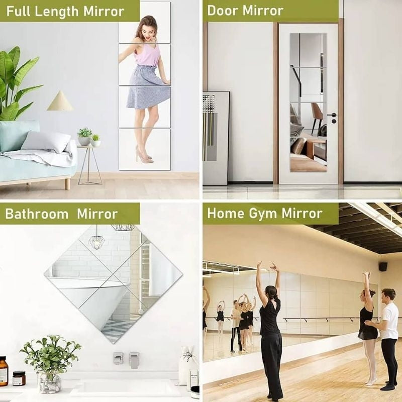 [Weststar TAS] A4/A3/A2 Non Glass | Silver Flexible Acrylic Soft Mirror Sheets | Acrylic Kaca