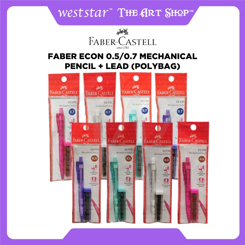 [Weststar TAS] Faber Econ 0.5/0.7 Mechanical Pencil + Lead (Polybag)