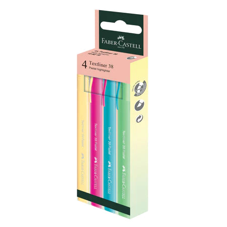 [WESTSTAR] Faber Textliner 38 Highlighter Fluo/Pastel Set (4 pcs)