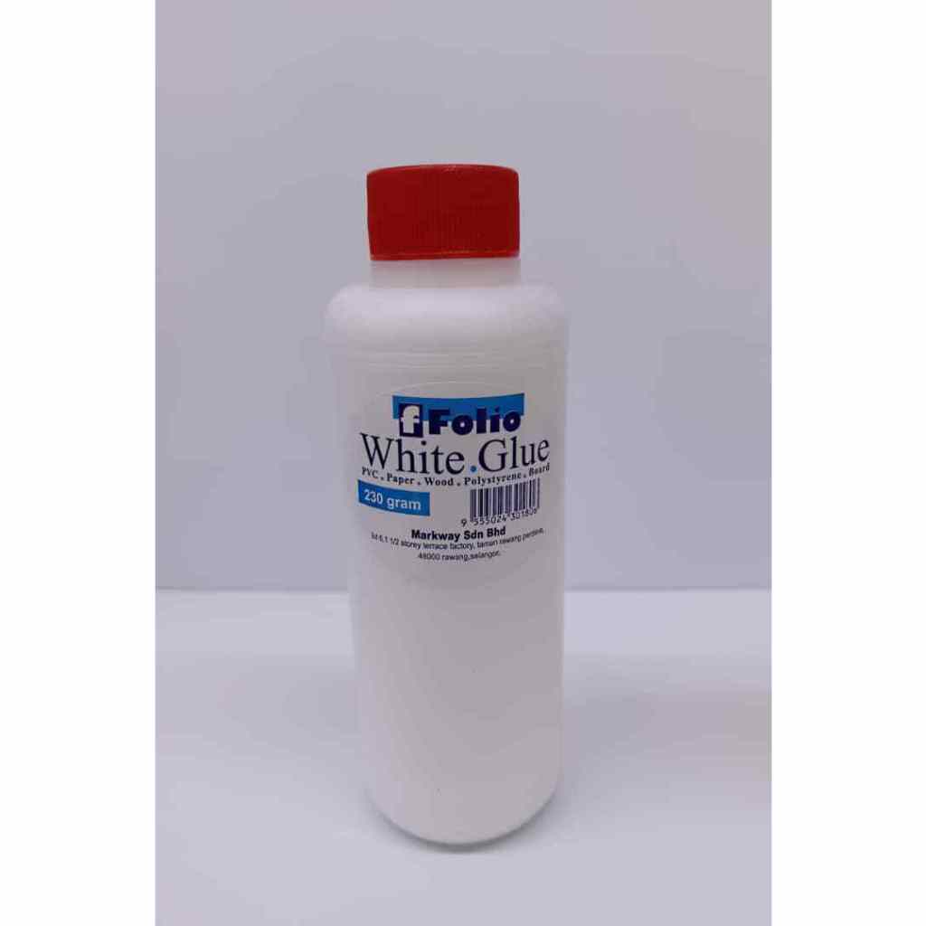 [WESTSTAR] FOLIO PVA Office Clear Glue Transparent / White Glue 230g/1000g