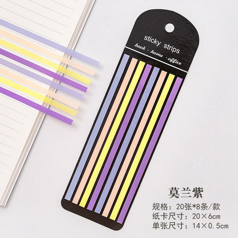 [Weststar TAS] 160s Mix Col Sticky Highlight Strips 0.5*14cm