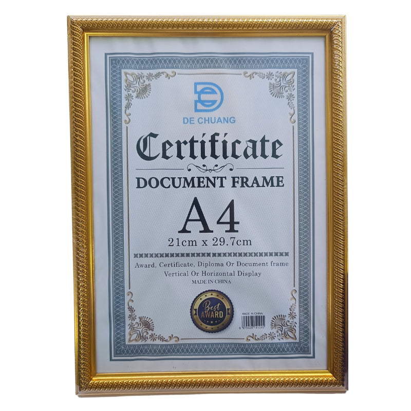 [Weststar TAS] A4 PF118 Plastic Picture Certificate Frame