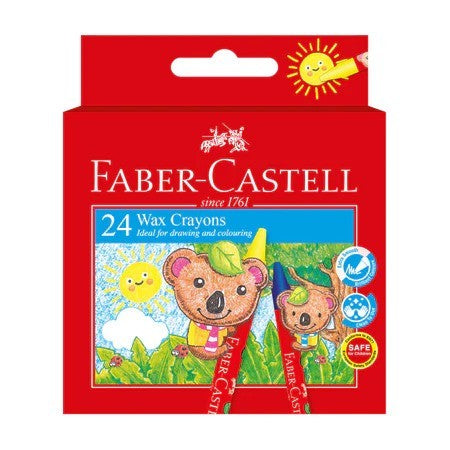 [Weststar TAS] Faber Castell Wax Crayon 12/24 Colours