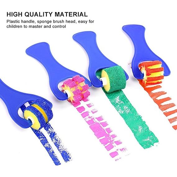 [Weststar TAS] HMSY25014 - 2.5cm 4pcs Gear Design Art Sponge Roller