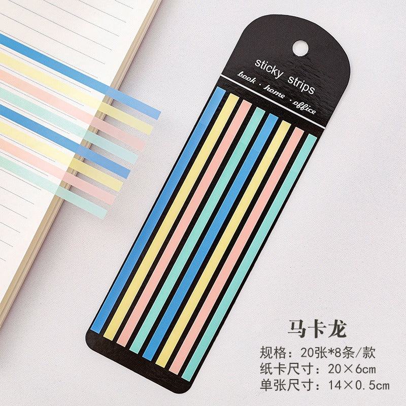 [Weststar TAS] 160s Mix Col Sticky Highlight Strips 0.5*14cm