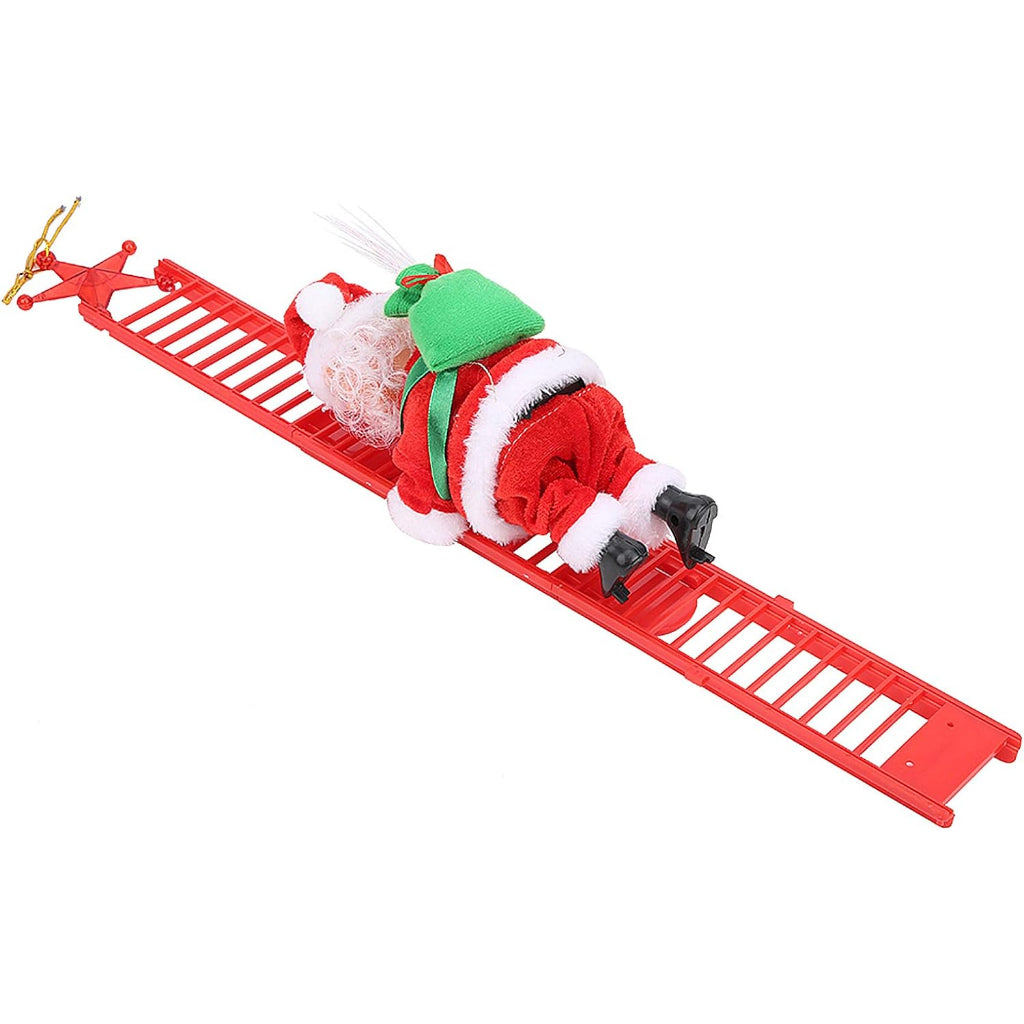 [Weststar TAS] Electric Santa Climbing Ladder Toy, Christmas Tree Hanging Santa Claus Electric Climb Ladder Ornaments