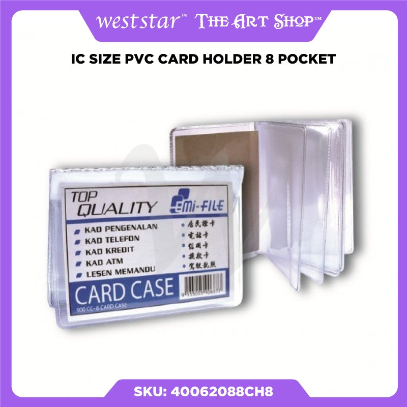 [Weststar TAS] IC Size PVC Card Holder 8 pocket