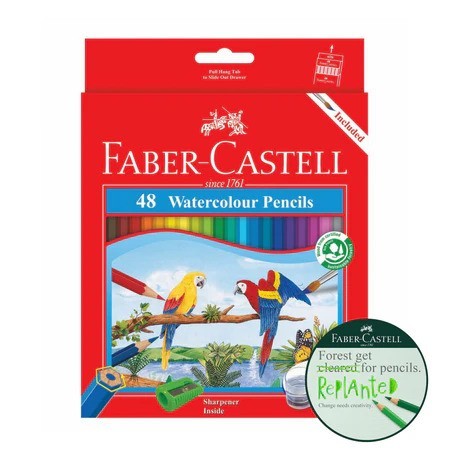 [Weststar TAS] Faber Parrot Water Colour Pencil 36/48L