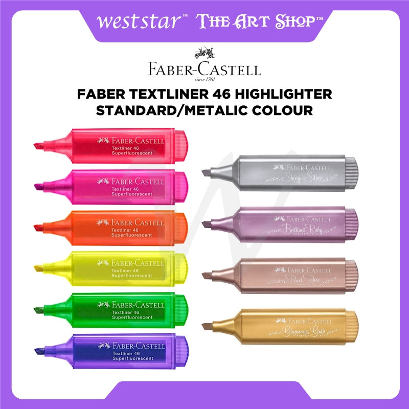 [Weststar TAS] Faber Textliner 46 Highlighter Standard/Metalic Colour