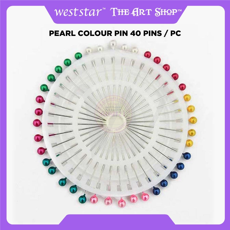 [Weststar] Pearl Colour Pin 40 pins / pc