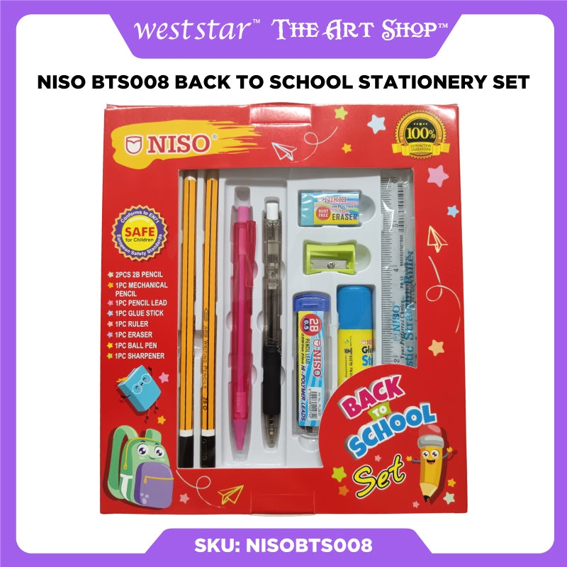 [WESTSTAR] Niso BTS008 Back To School Stationery Set Hadiah Kanak kanak Alat Tulis