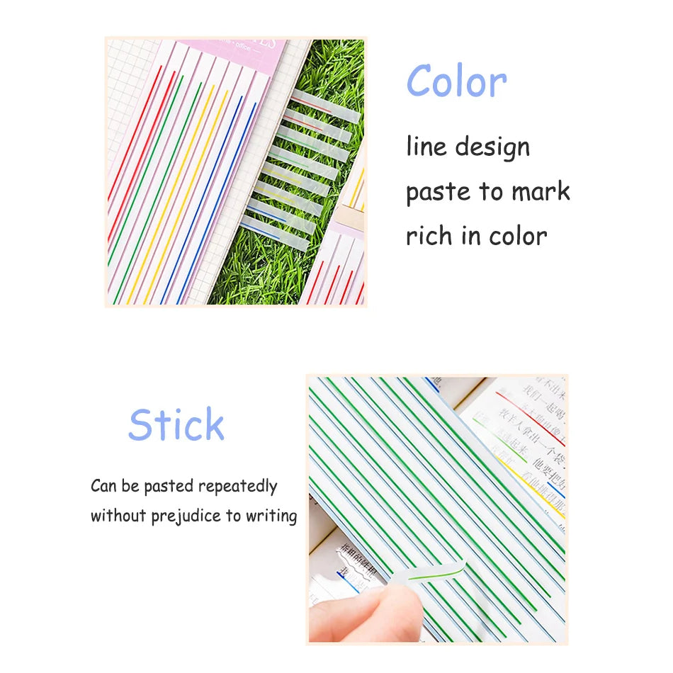 [Weststar TAS] 160s Mix Col Sticky Lining Strips 0.5*14cm (Red, Green, Yellow, Blue)