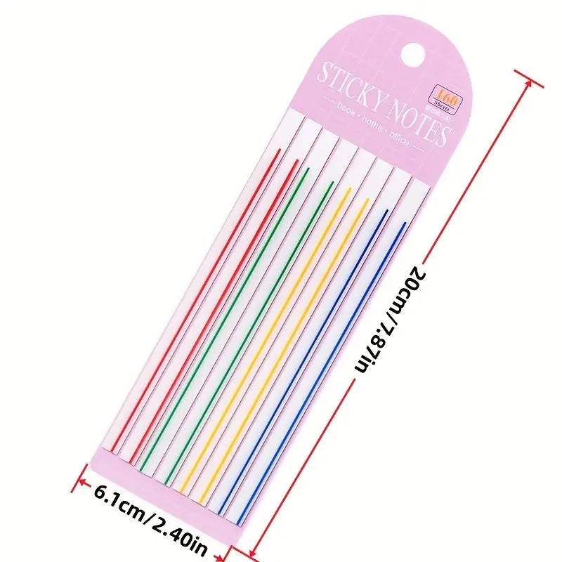 [Weststar TAS] 160s Mix Col Sticky Lining Strips 0.5*14cm (Red, Green, Yellow, Blue)