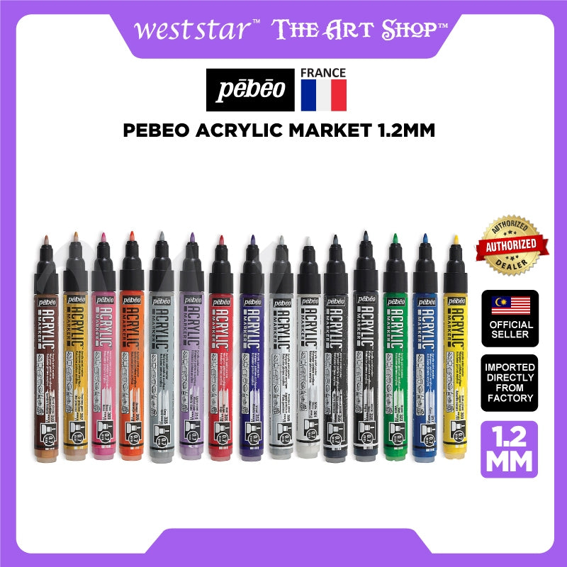 [Weststar TAS] Pebeo Acrylic Marker  |  Art Marker 1.2mm