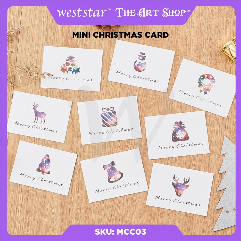 [Weststar TAS] Mini Christmas Card - 9 Designs/pkt