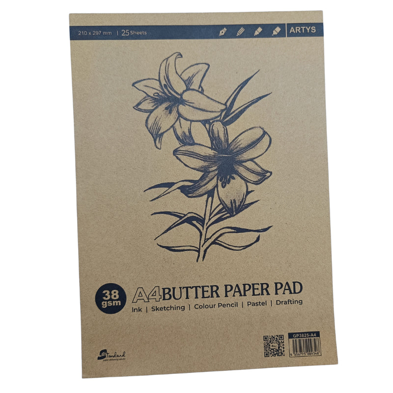 [Weststar TAS] Artys 25s 38g Butter Paper Pad A4 | A3