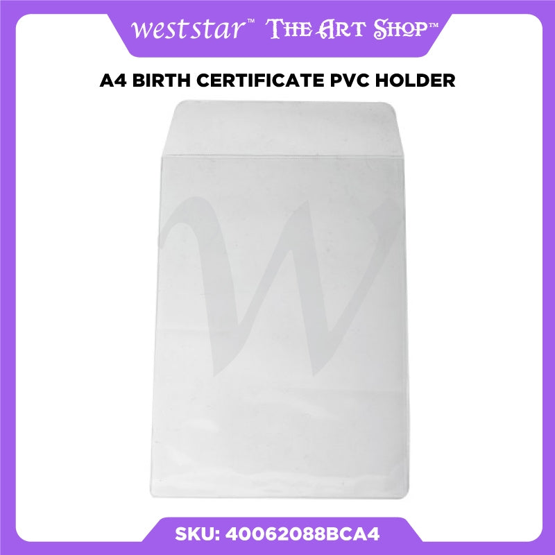 [Weststar TAS] A4 Birth Certificate PVC Holder