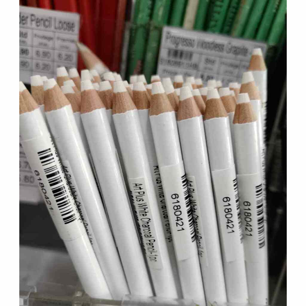 [Weststar TAS] Art Plus White Charcoal Pencil-Med-1pc