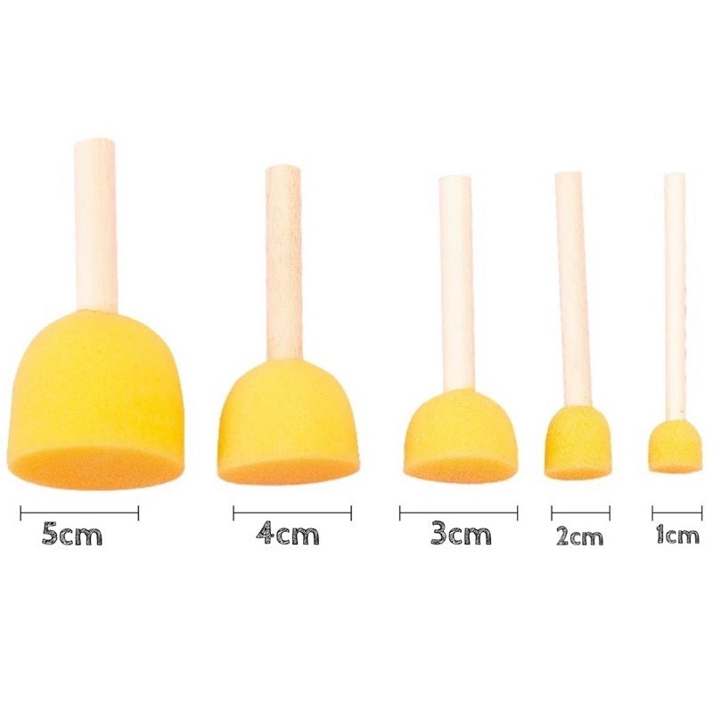 [Weststar TAS] HM-016015 Mushroom Sponge Brush Stamp 5p