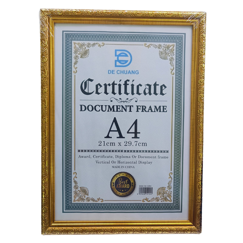 [Weststar TAS] A4 PF118 Plastic Picture Certificate Frame