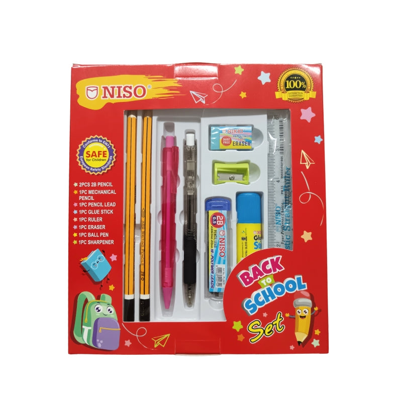 [WESTSTAR] Niso BTS008 Back To School Stationery Set Hadiah Kanak kanak Alat Tulis