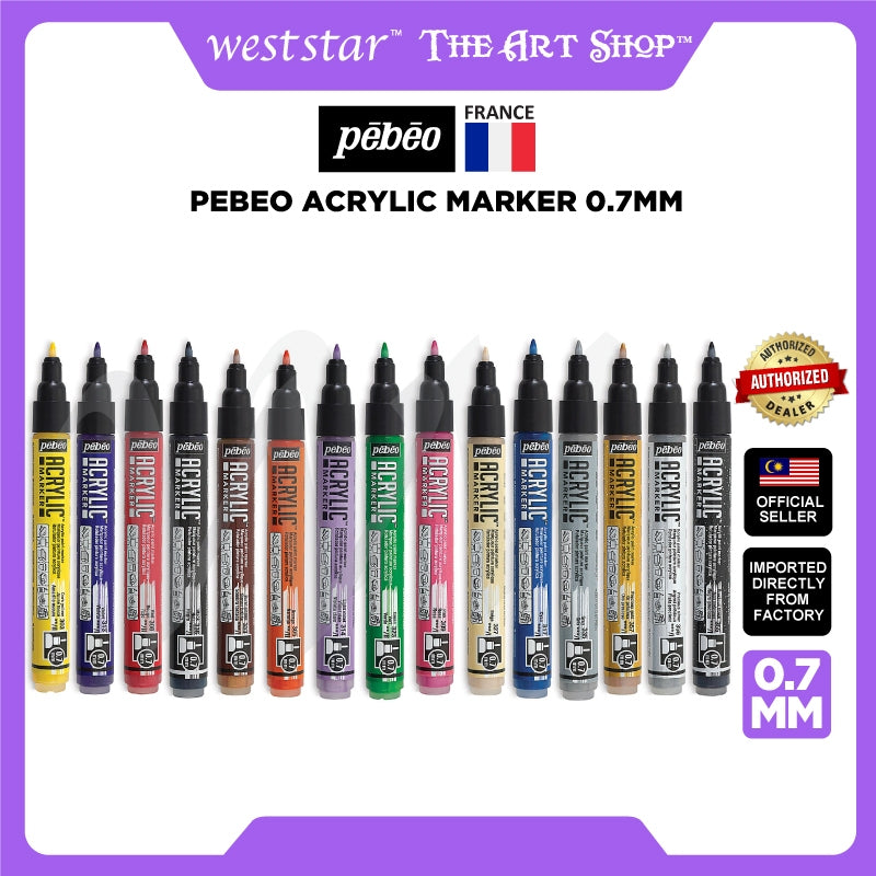 [Weststar TAS] Pebeo Acrylic Marker  |  Art Marker 0.7mm