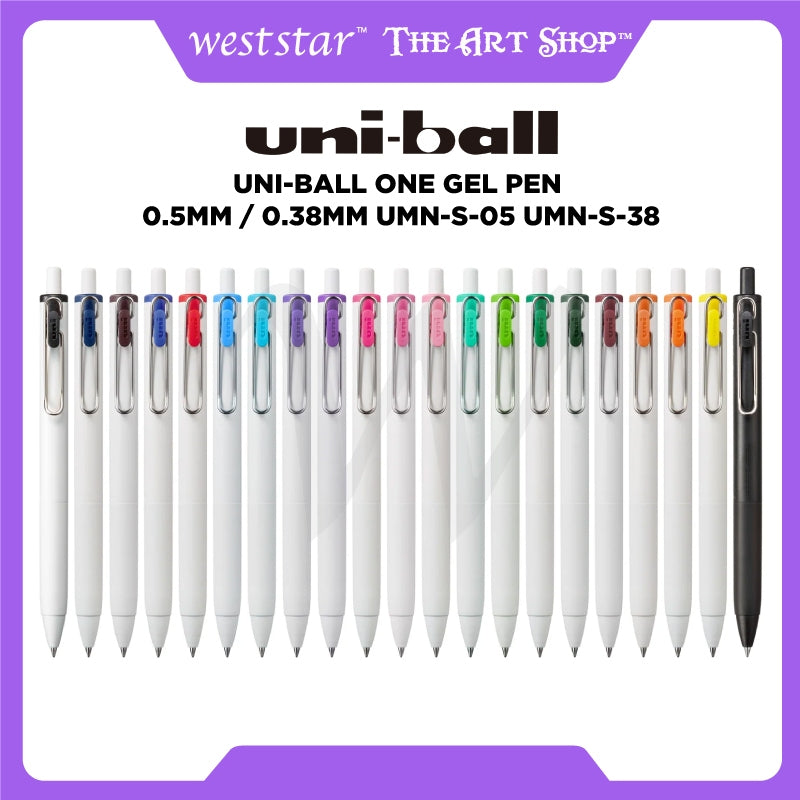 [WESTSTAR] Uni Uni-ball One Gel Pen / Uni Pen / Retractable Gel Pen 0.5mm / 0.38mm UMN-S-05 UMN-S-38