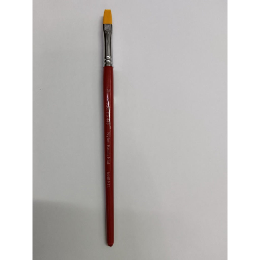 [WETAS] 1/2 ARTYS 448 Nylon Brush Flat Nylon Brush for Watercolor, Gouache, Acrylic -  Size 0 to 2"