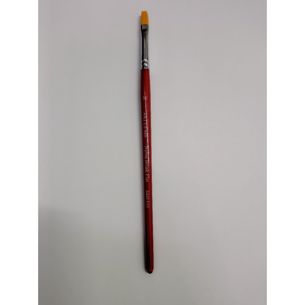 [WETAS] 1/2 ARTYS 448 Nylon Brush Flat Nylon Brush for Watercolor, Gouache, Acrylic -  Size 0 to 2"