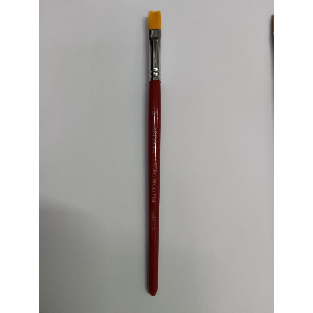 [WETAS] 1/2 ARTYS 448 Nylon Brush Flat Nylon Brush for Watercolor, Gouache, Acrylic -  Size 0 to 2"