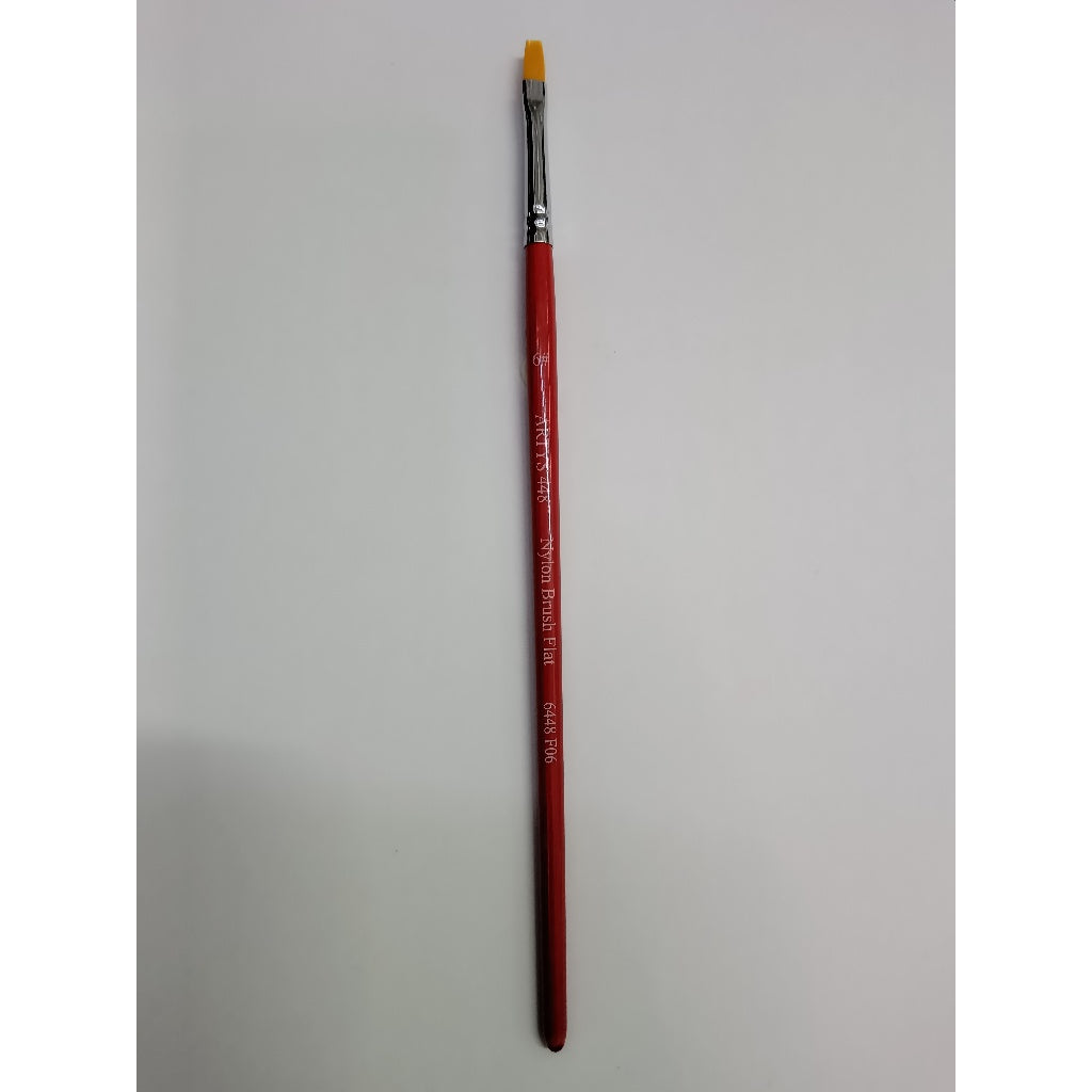 [WETAS] 1/2 ARTYS 448 Nylon Brush Flat Nylon Brush for Watercolor, Gouache, Acrylic -  Size 0 to 2"