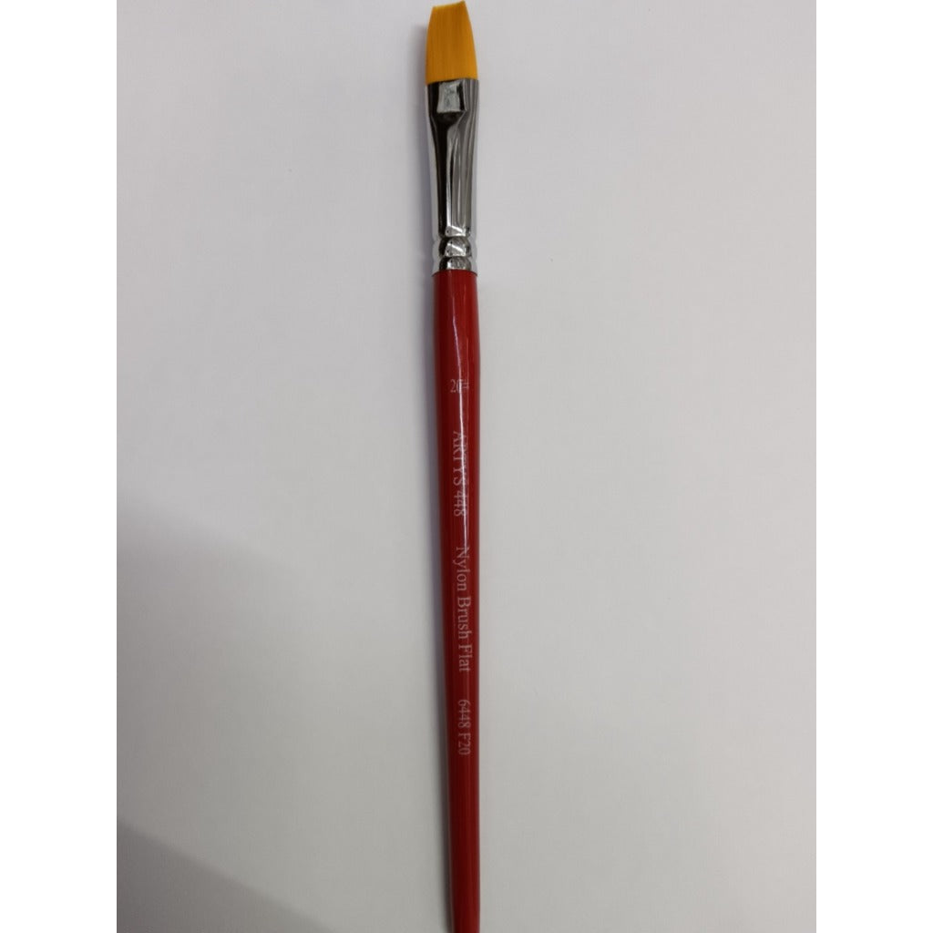 [WETAS] 1/2 ARTYS 448 Nylon Brush Flat Nylon Brush for Watercolor, Gouache, Acrylic -  Size 0 to 2"