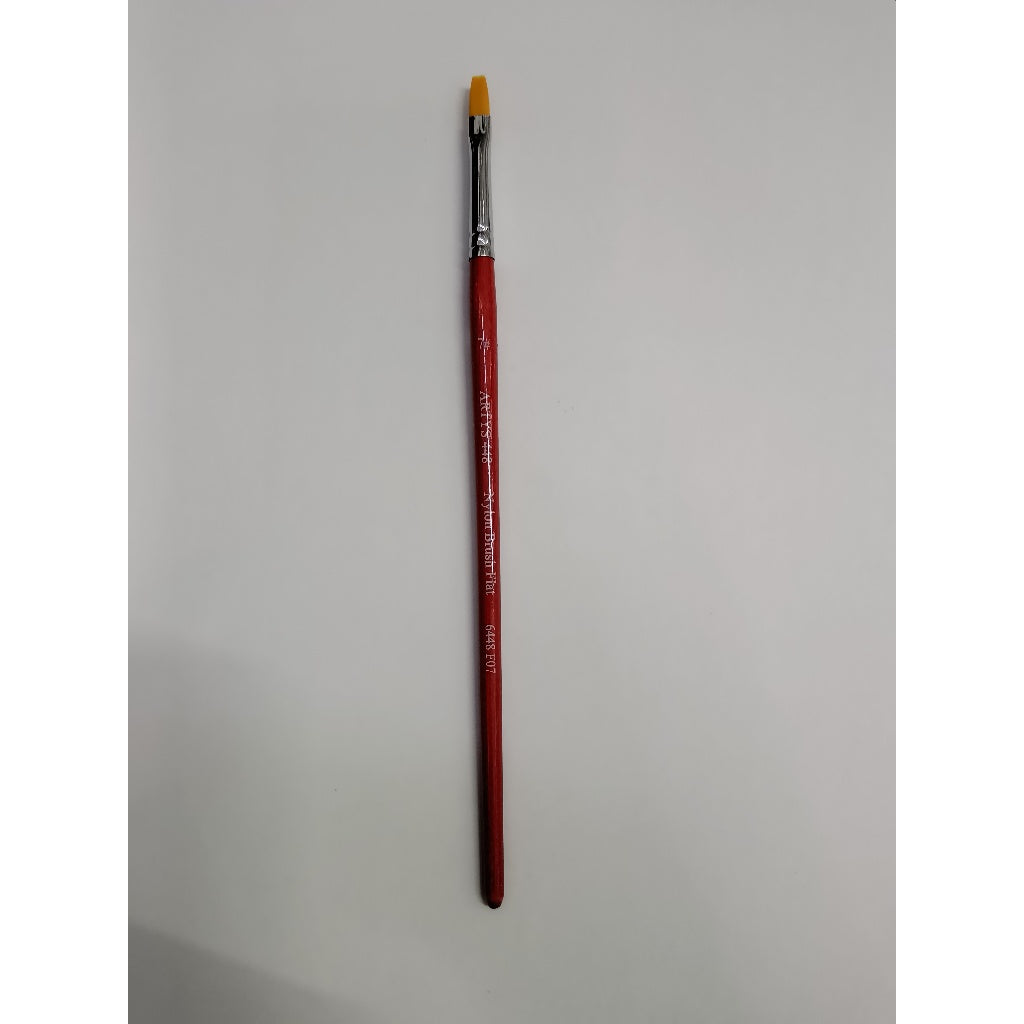[WETAS] 1/2 ARTYS 448 Nylon Brush Flat Nylon Brush for Watercolor, Gouache, Acrylic -  Size 0 to 2"