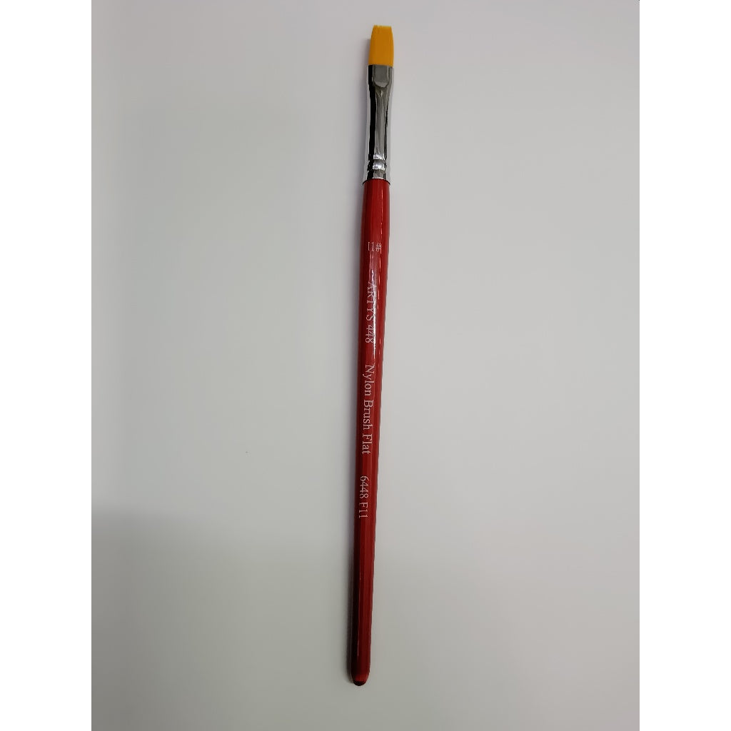 [WETAS] 1/2 ARTYS 448 Nylon Brush Flat Nylon Brush for Watercolor, Gouache, Acrylic -  Size 0 to 2"