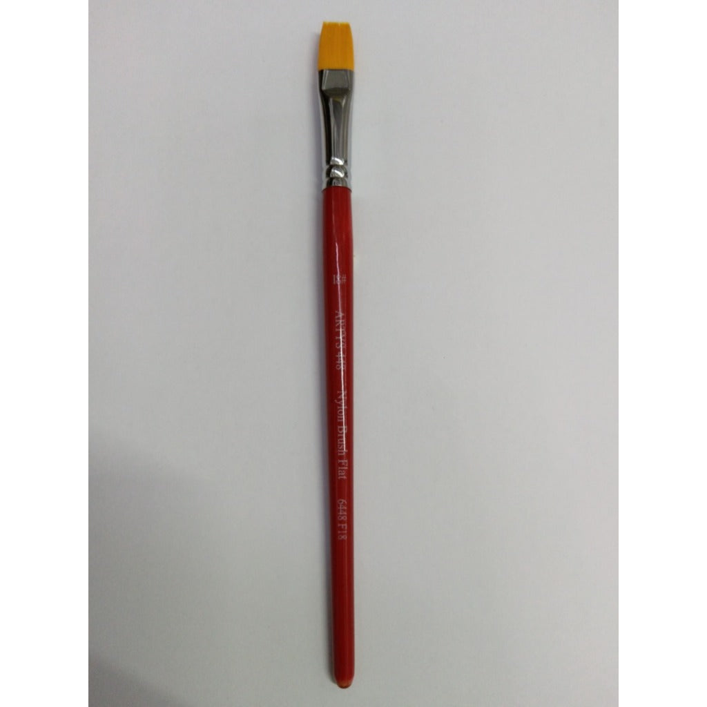 [WETAS] 1/2 ARTYS 448 Nylon Brush Flat Nylon Brush for Watercolor, Gouache, Acrylic -  Size 0 to 2"
